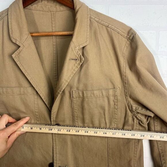 Gap Mens Sports Coat Size Large Tan Khaki - Picture 7 of 15
